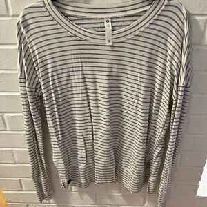 Striped Gray Women's Top
